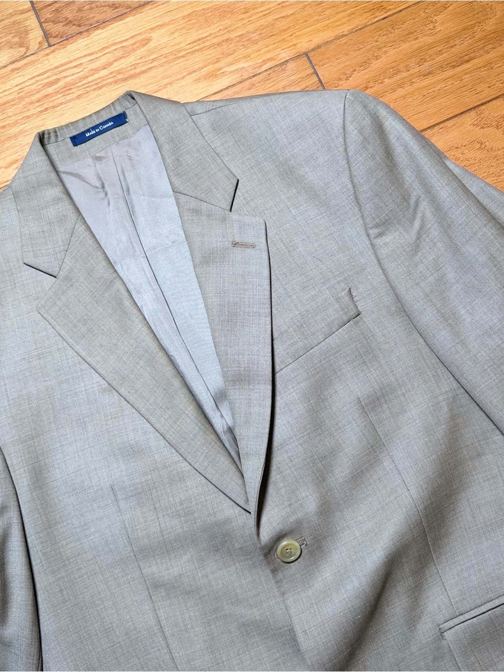 Ralph Lauren Men's Light Gray Two-Button Blazer